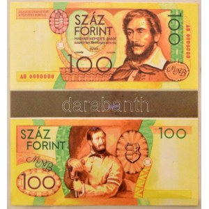 ~1995. 19 darabos (ebből 18 darab különböző), az új forint bankjegytervezeteiből álló tétel, 100-200-500-1000-2000-5000...