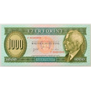 1996. 1000Ft F 02235908 ritka betűjel! T:AU / Hungary 1996. 1000 Forint F 02235908 rare serial! C...