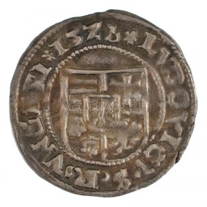 1526B-A Denár Ag II. Lajos (0,56g) T:XF patina / Hungary 1526K-B Denar Ag Louis II (0,56g) C:XF patina Huszár: 841....