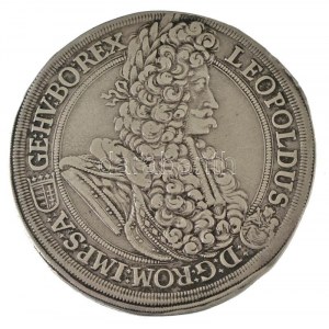 1696K-B Tallér Ag I. Lipót Körmöcbánya (28,51g) T:XF,VF kis anyagfölösleg / Hungary 1696K-B Thaler Ag Leopold I...