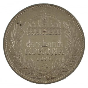 1895KB 1K Ag Ferenc József T:AU apró ph. / Hungary 1895KB 1 Korona Ag Franz Joseph C...