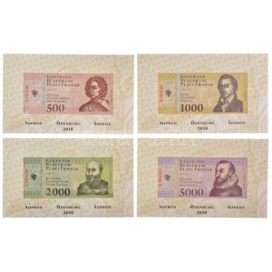 Sopron 2010. 500 Kékfrank + 1000 Kékfrank + 2000 Kékfrank + 5000 Kékfrank + 10.000 Kékfrank + 20.000 Kékfrank...