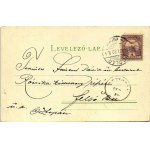 ~1901 Balatonboglár, Üdvözlet Boglárról, Balatonfürdő - humoros litho (EB)