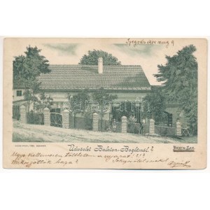 1904 Balatonboglár, Berta lak. Rigler Részv. társ. Art Nouveau, litho (EK)