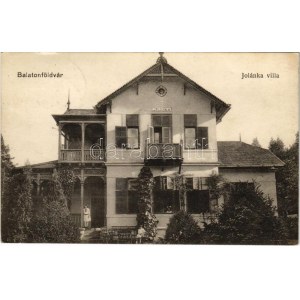 1921 Balatonföldvár, Jolánka villa