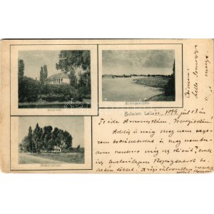 1899 (Vorläufer) Balatonlelle, part Lellén, Szalay villa, Hattyú szálloda (Rb)