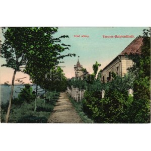 1909 Balatonszemes, Szemes; Felső sétány, villa. Tényi Kálmán kiadása (EK)