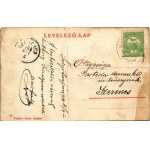 1908 Salgótarján, M. kir. postahivatal. Friedler Ármin kiadása (fa)