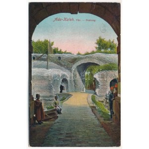 1905 Ada Kaleh, vár török gyerekekkel / castle with Turkish children + K.u.K. DONAU-FLOTTILLEN-KOMMANDO (EK...