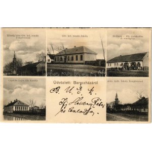 1908 Baracháza, Barateaz, Calugarus, Baraczháza (Temes); Községháza, görögkeleti román templom és iskola...