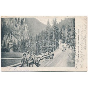 1905 Sztracenai-völgy, Stracenovska dolina, Stratena; Tájrészlet a sztraczenai völgyből ...