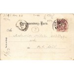 1896 (Vorläufer) Wien, Vienna, Bécs XIX. Kahlenberg, Leopoldsberg, Stefanie-Warte / lookout tower, train, locomotive...
