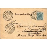 1901 Karlovy Vary, Karlsbad; Vereinslokal d. Radfahrer-Vereines Austria. Franieck / Clubhouse for the cyclists' club...
