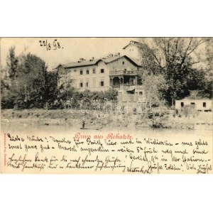 1898 (Vorläufer) Rohatec, Rohatetz; Zuckerfabrik / sugar factory (tear)