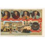 Venezia - Ed I Suoi 120 Dogi / The doges of Venice; a set of 24 unused lithographic postcards ...