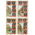 Venezia - Ed I Suoi 120 Dogi / The doges of Venice; a set of 24 unused lithographic postcards ...