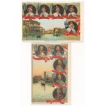 Venezia - Ed I Suoi 120 Dogi / The doges of Venice; a set of 24 unused lithographic postcards ...