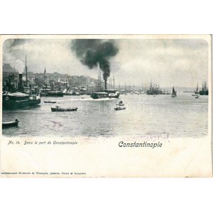 Constantinople, Istanbul; Dans le port (cut)