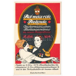 Rot-weiss-rote Redoute des Oesterreichischen Flottenvereines im neuen Konzerthaus 16. Feb. 1914. - Druck v. Paul Gerin...