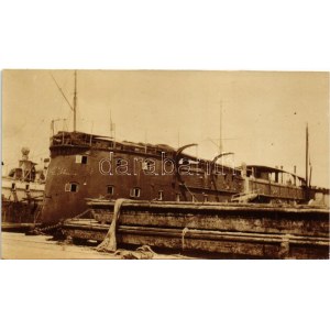 1915 Pola, SMS Don Juan d'Austria osztrák-magyar haditengerészet páncélos fregattja...
