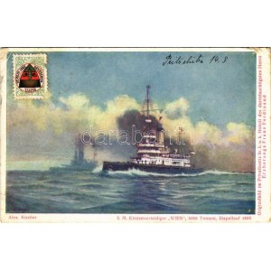 SM Küstenverteidiger Wien K.u.K. Kriegsmarine / SMS Wien az Osztrák-Magyar Haditengerészet Monarch...