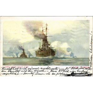 K.u.k. Kriegsmarine schütze treu des Kriegers Kraft. Österr. Flottenverein Serie VI. Nr. 2. s: A...