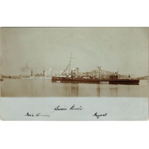 Mali Losinj, Lussinpiccolo; SMS MAGNET Osztrák-Magyar Monarchia Magnet-osztályú torpedóhajója (őrhajója) és S.M.S...