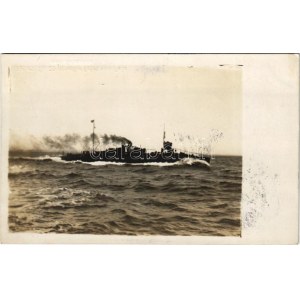 1916 K.u.K. Kriegsmarine SM Tb 50 Torpedoboot in voller Fahrt von Pola nach Sebenico