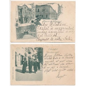 JUDAIKA - 4 db régi képeslap: Temesvár (Timisoara), Abaújszántó és Sátoraljaújhely zsinagógái és munkácsi zsidók ...