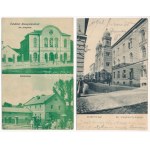 JUDAIKA - 4 db régi képeslap: Temesvár (Timisoara), Abaújszántó és Sátoraljaújhely zsinagógái és munkácsi zsidók ...