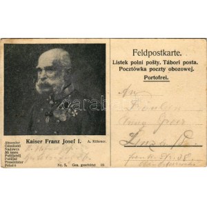 Kaiser Franz Josef I. Portofrei Feldpostkarte (EB)