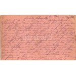 1916 Első világháborús tábori postai levelezőlap a Központi Hatalmak uralkodóival: V. Mehmed, I. Ferdinánd, II. Vilmos...