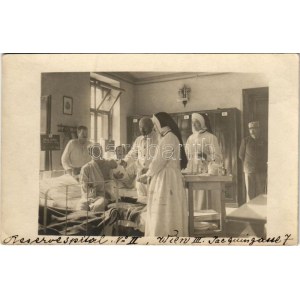 1915 Wien, Vienna, Bécs III. Reservespital No. II. Jacquingasse 7. / Osztrák-magyar katonai kórház belső...
