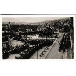 1941 Budapest I. Az 1848-49-es szabadságharci zászlók ünnepélyes hazahozatala Oroszországból...