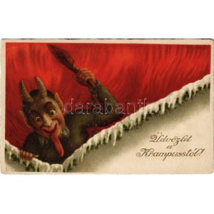 Üdvözlet a Krampusztól! / Krampus with birch and chains (EB)