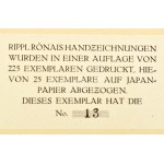 Rippl-Rónai József (1861-1927): Gitáros 1913. Cinkográfia , papír, jelzett a cinkográfián, lapméret 26×35...