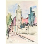 Rupert Rosenkranz (1908-1991), 2 db mű: Párizsi részlet, Arc de Triomphe és mecset, 1954. Akvarell, papír. Jelzett...