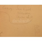 Sass Árpád (1896-1957): Cirkusz. Pasztell. papír. Jelzett .34x45 cm Üvegezett keretben / pastell on paper, signed...