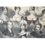 Napóleon és családja (Napoléon Ier empereur des français et sa famille). XIX. sz.. Litográfia, papír, jelzés nélkül...