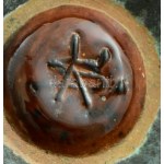 Simó Ágoston (1925-2011): Retró kerámia kavicsváza, jelzett, hibátlan, m: 15,5 cm /// 1943-49...