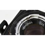Yashica Mat 124G ikerlencsés reflex fényképezőgép, Yashinon 3,5/80mm objektívvel, eredeti bőr tokjában, elemmel...