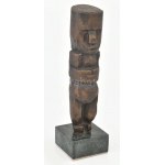 Pablo Picasso után: Poupée (Baba). Bronz szobor márvány talapzaton. Jelzett, hibátlan, m: 26...