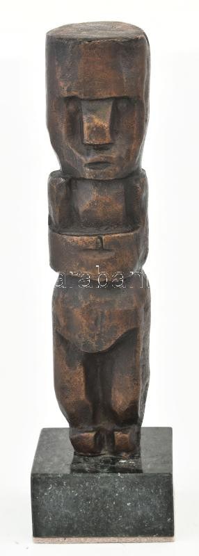 Pablo Picasso után: Poupée (Baba). Bronz szobor márvány talapzaton. Jelzett, hibátlan, m: 26...