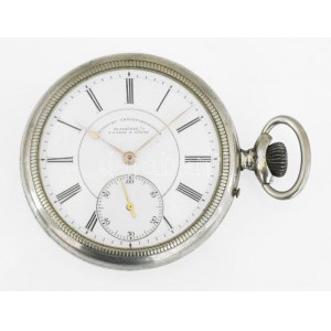 A. Lange & Söhne Glashütte zsebóra, jelzett szerkezet., jelzett, hibátlan számlap működő, állapotban fém tokkal...