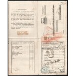 1853 Wien, Ausschl. Pr. Kaiser-Ferdinands-Nordbahn vasúti fuvarlevél