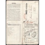 1853 Wien, Ausschl. Pr. Kaiser-Ferdinands-Nordbahn vasúti fuvarlevél