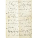 1837 Ipolyság, A Honthi Olvasó Társaság alapszabályai, 1837. dec. 13., hajtott, kissé foltos, kis sérülésekkel, 2 sztl...