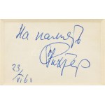 1961 Szvjatoszlav Richter (1915-1995) világhírű szovjet zongoraművész autográf, német nyelvű levele, borítékkal...