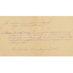 1867. május 28., az Árva megyei Honvédegylet ajánlása Storch Vendel (1827-1886 után) 1848-49-es szabadságharcos...
