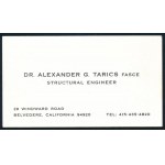 2001 Tarics Sándor (1913-2016) olimpiai bajnok magyar vízilabdázó, építőmérnök sajátkezű sorai, aláírásával...